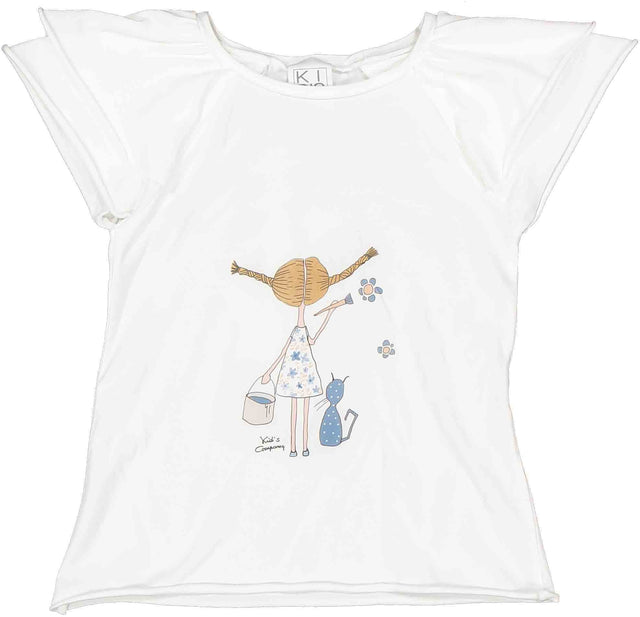 t.shirt bimba pittrice bambina - Kid's Company - abbigliamento bimbo