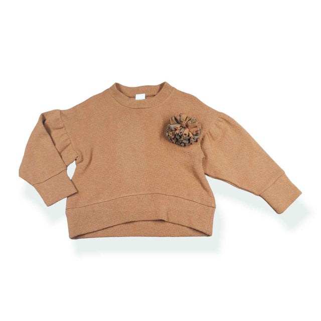 maglia caldo cotone con maniche a palloncino bambina - Kid's Company - abbigliamento bimbi