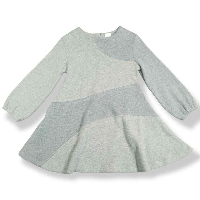 abito caldo cotone bicolore bambina - Kid's Company - negozio bimbi