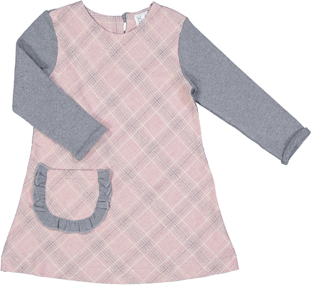 abito a quadri rosa bambina - Kid's Company - kids clothes