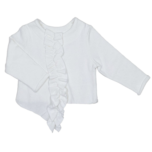 maglia aperta voulant caldo cotone bambina - Kid's Company - kids clothes