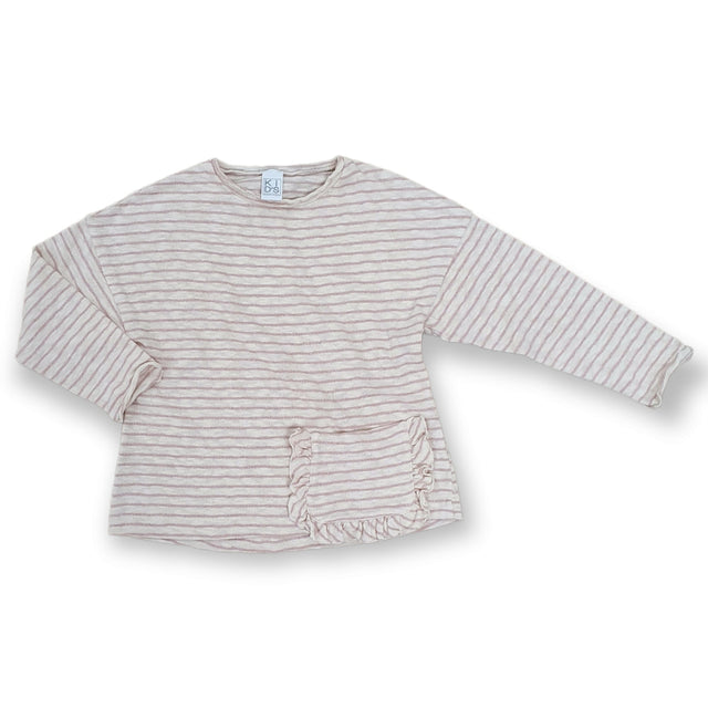 maglia rigata tasca bambina - Kid's Company - children clothes