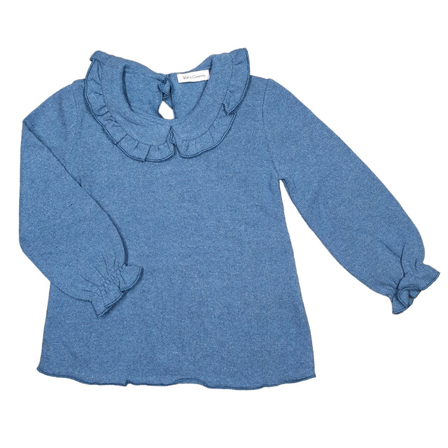 maglia caldo cotone colletto bambina - Kid's Company - abiti per bambini