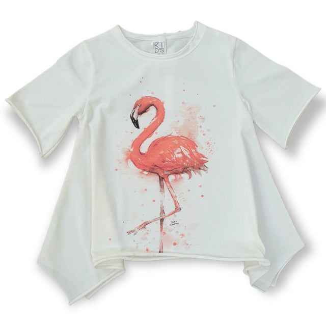 t.shirt fenicottero bambina - Kid's Company - abbigliamento infantile