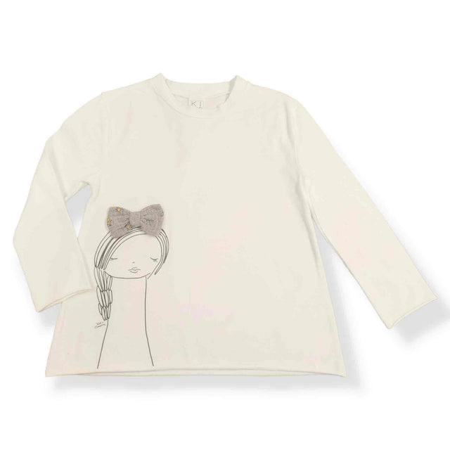 t.shirt jersey bimba fiocco bambina - Kid's Company - baby clothes