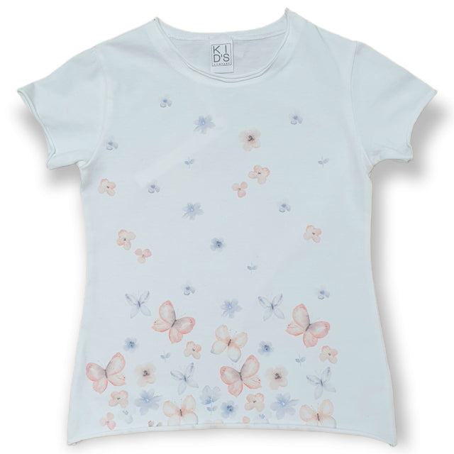 t.shirt fiori e farfalle bambina - Kid's Company - kids clothes