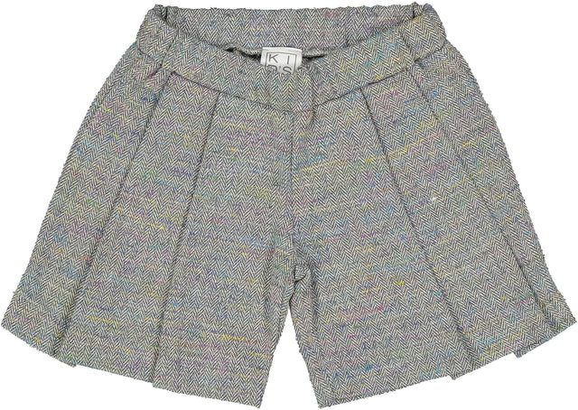 short con pieghe multicolor bambina - Kid's Company - abbigliamento bimbi