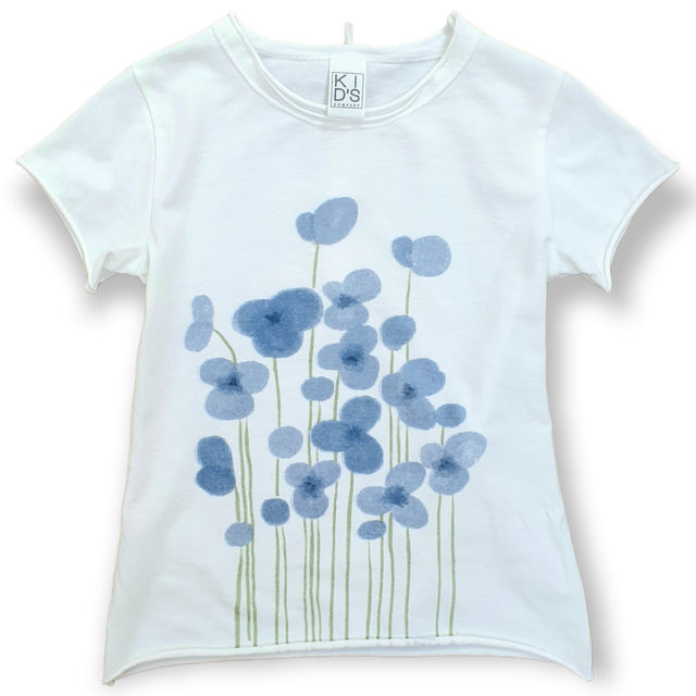 t.shirt fiori watercolor bambina - Kid's Company - abbigliameto neonato e bambino