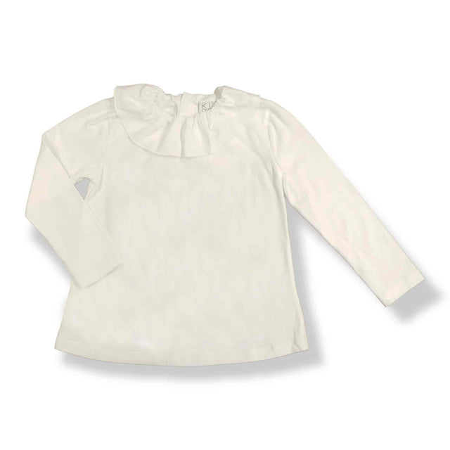 t.shirt jersey con colletto basica bambina - Kid's Company - negozio bimbi