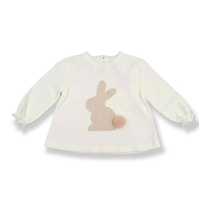 t.shirt bimba coniglietto applicato neonata e baby - Kid's Company - childrens clothes