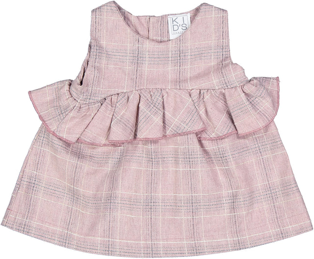 scamiciato scozzese rosa neonata e baby - Kid's Company - kids clothes