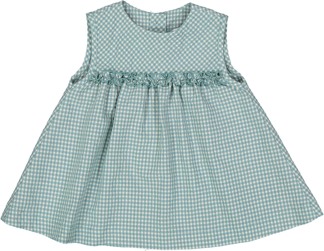 abito vichy menta neonata e baby - Kid's Company - abbigliamento infantile