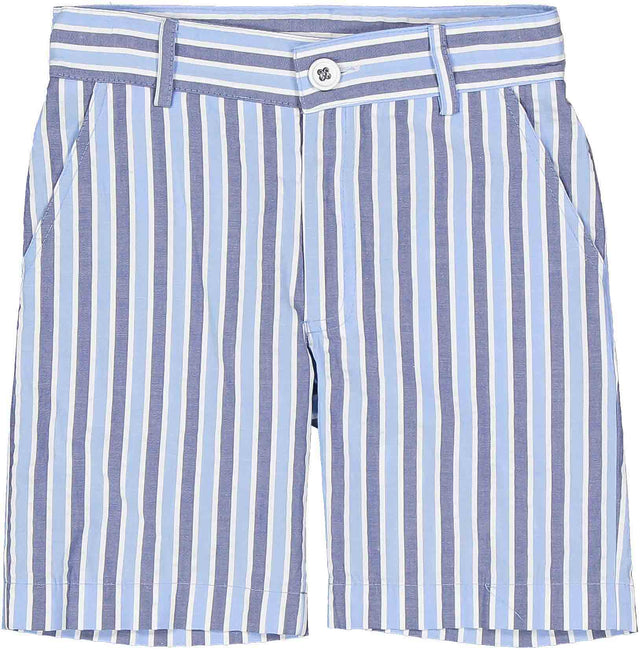 bermuda rigata azzurro blu bambino - Kid's Company - abbigliamento infantile