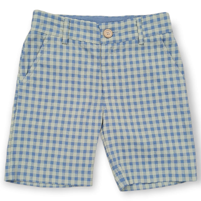 bermuda quadretti bottone bambino - Kid's Company - abbigliamento infantile