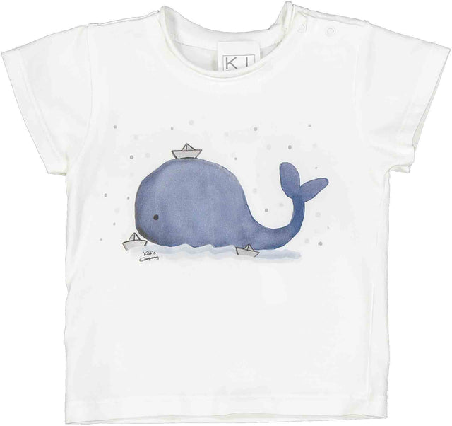 t.shirt stampa balena neonato e baby - Kid's Company - baby clothes