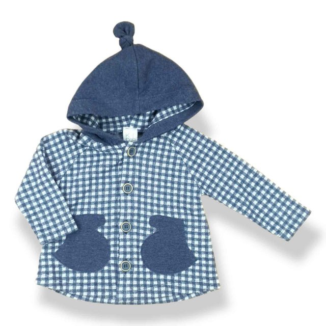 maglia aperta con cappuccio neonato e baby - Kid's Company - abbigliameto neonato e bambino