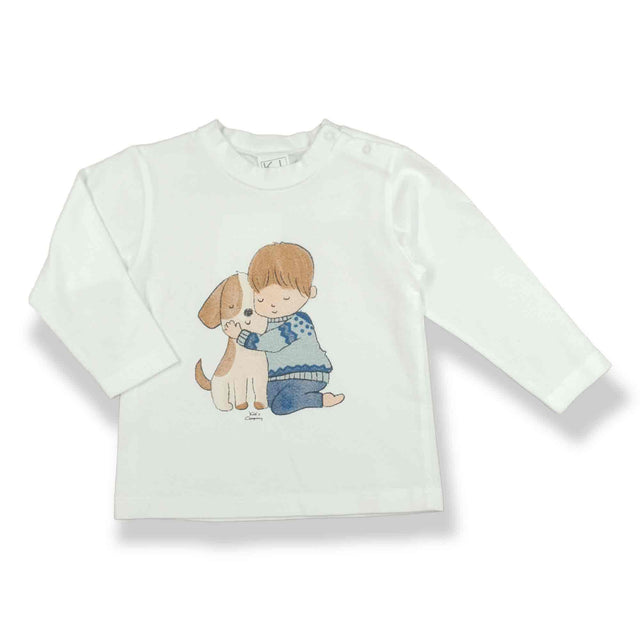 t.shirt stampa bimbo cane neonato e baby - Kid's Company - childrens clothes