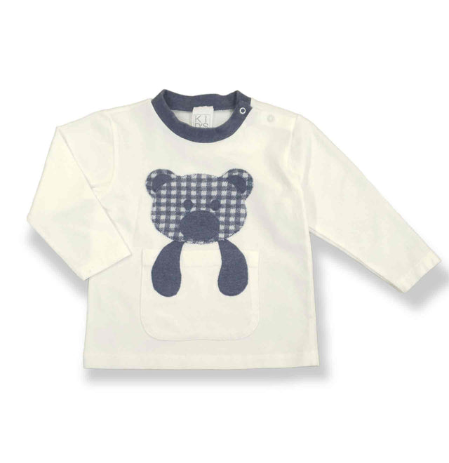 t.shirt applicazione orsetto neonato e baby - Kid's Company - abbigliamento bimbo