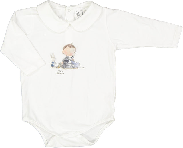 body collo rotondo bimbo e coniglietto neonato e baby - Kid's Company - children clothes