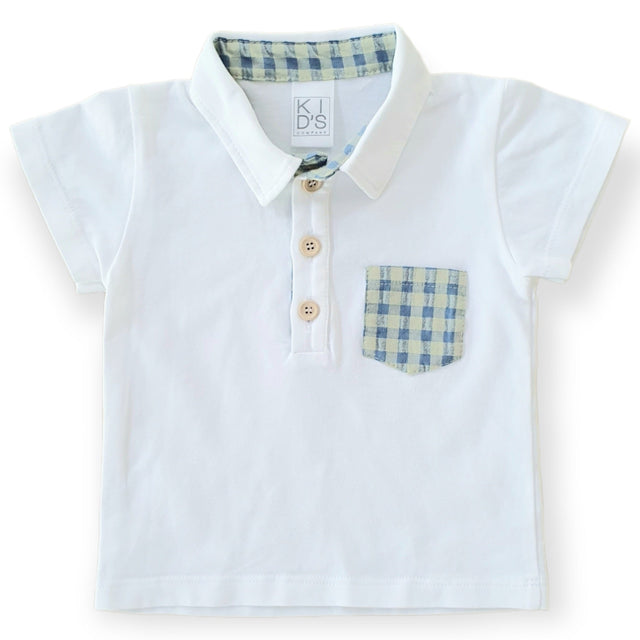 polo collo a quadretti neonato e baby - Kid's Company - abbigliameto neonato e bambino