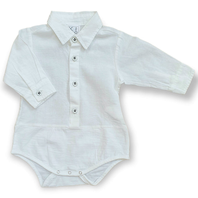 camicia body lino neonato e baby - Kid's Company - abiti per bambini